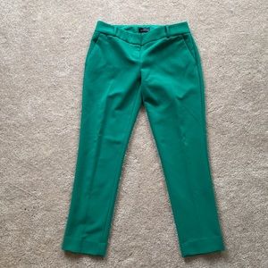 Emerald green ankle dress pants